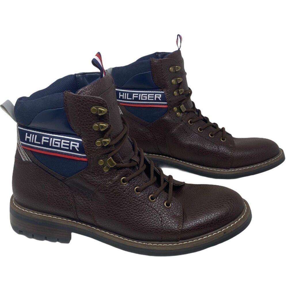 Tommy Hilfiger Brown Leather Boots